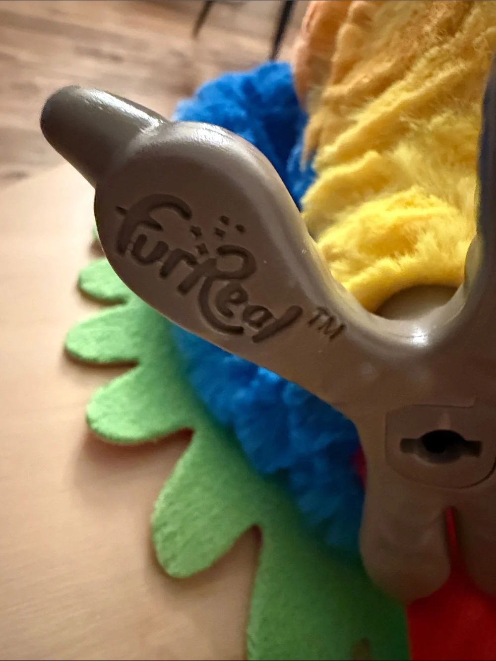 Plush Rockatoo Show Bird Animated Talking Parrot Toy Red, Blue, Yellow, Green